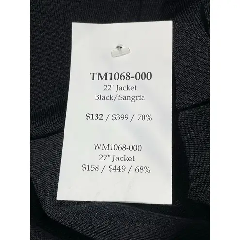 Toula Jacket Small Black Pink Ruffled Trim Clueless Preppy Twee Officecore NWT