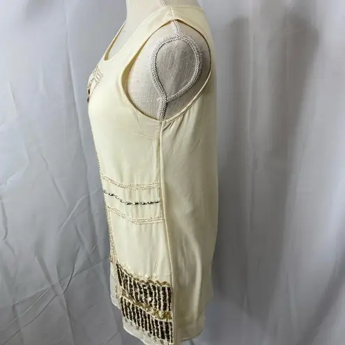 English Rose size small lined shift dress beading and sequined details