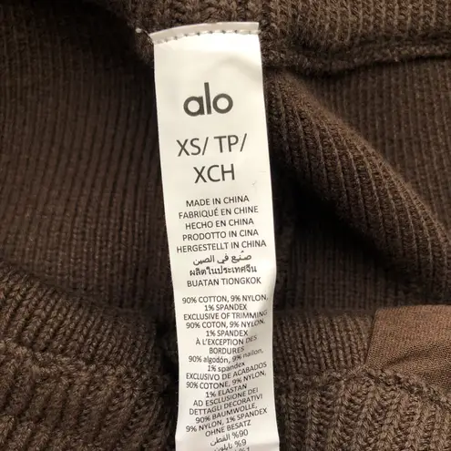 Alo Yoga Scholar Straight Leg Sweatpant Expresso XS