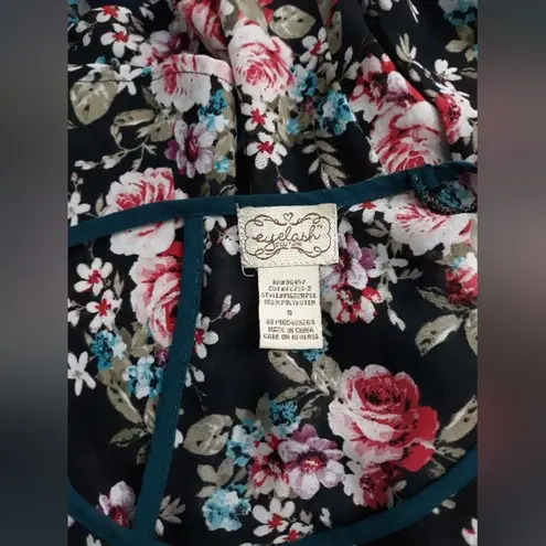 Eyelash Couture long sleeve sheer blouse