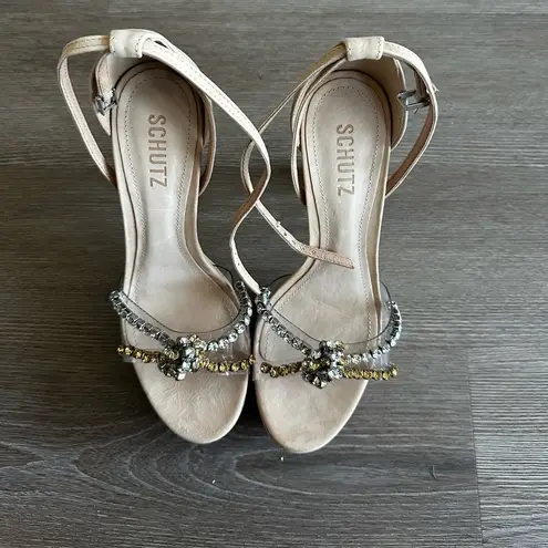 Schutz Women's Jayda Ankle Strap Platform High Heel Sandals