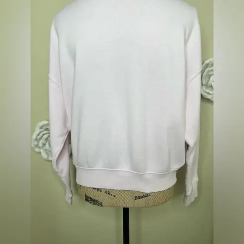 NTM: Barbie Pastel Pink Logo Crew Neckline Oversized Sweatshirt Size XS