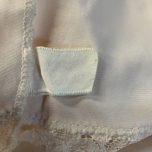 Vintage Unbranded Femine Chemise / Slip Dress Pale Pink / Peach Size L Size M