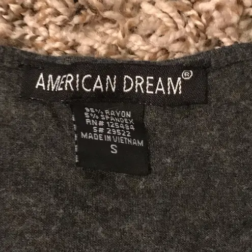 American Dream criss cross v-neck t-shirt