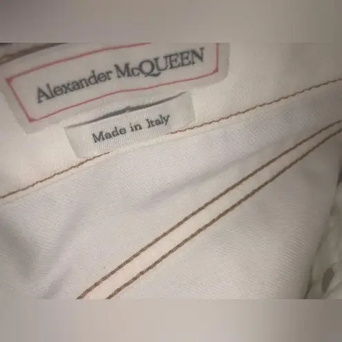 Alexander McQueen wide-leg cropped jeans