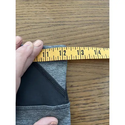 Lululemon Run Inspire Crop II All Luxtreme Pant Workout Size 4 Grey Black Gray