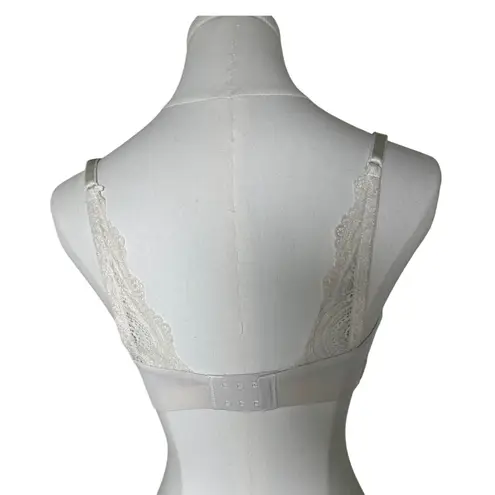 Soma Enbliss Wireless Bra 34C Lightly Lined Beige Lace Strap Comfort Stretch