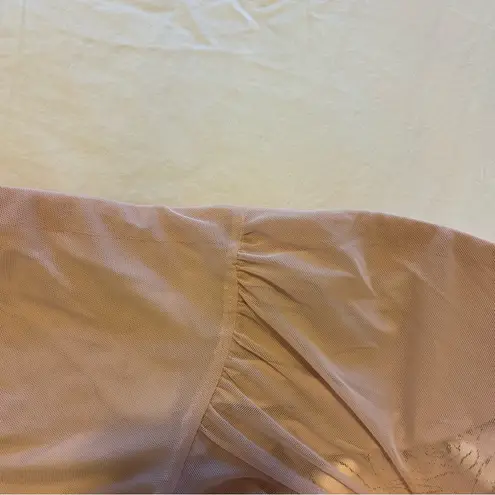 Silky Mesh Tube Top Parade Rose Pink