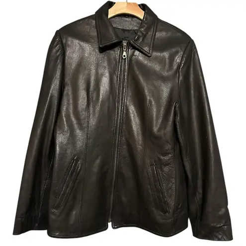 Tuskany Vintage Women’s Size M Black Leather Jacket Size M