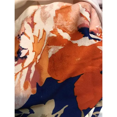 Est. 1946 Multicolor Floral Bell Sleeves Knee Length Shift Dress Medium