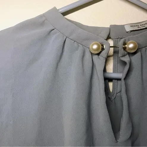 Petite Studio NYC Buvette Blouse in Dusty Blue Size XS