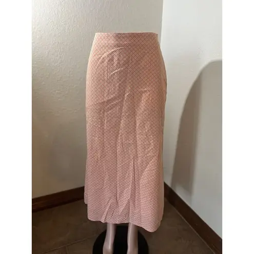 Uniqlo  Womens pink Print Crepe Jersey Maxi Skirt Medium Waist 63-69m NWT #41