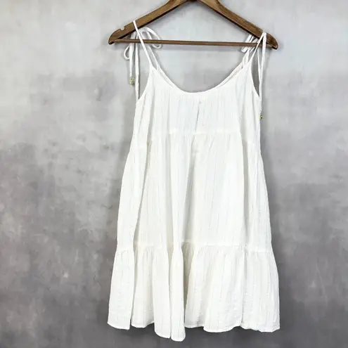 Aerie ‎ Womens White Dress Tunic Top XS Summer Casual Resort Coastal Beachy Boho