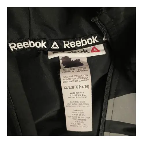 Reebok Black And White  Windbreaker