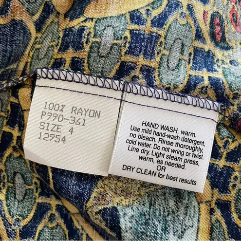 Pendleton Vintage Sophisticates Equestrian Horse-bit Long Sleeves Top Size 4 P