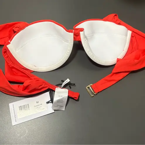 We Wore What Claudia Bikini Top in Spicy Orange