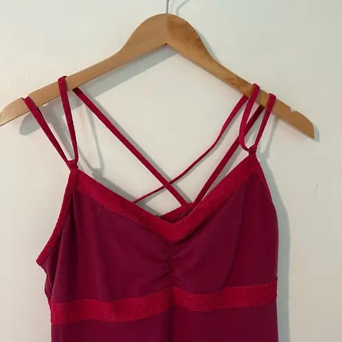 prAna  Pink Strappy Criss Cross Back Pink Kaley Mini Dress