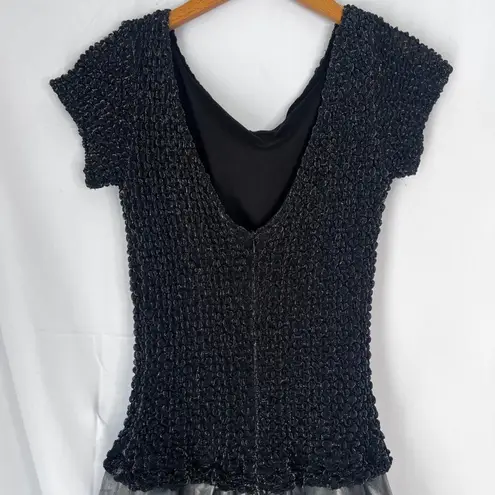 JS Collections Stretchy Bodice Taffeta Skirt Formal Evening Gown Size 8