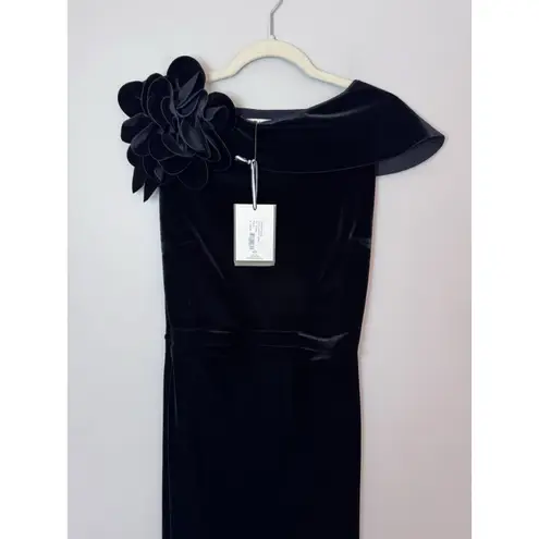 Chiara Boni La Petite Robe Fudo Velvet Gown Black Sz US 6 NWT $1190