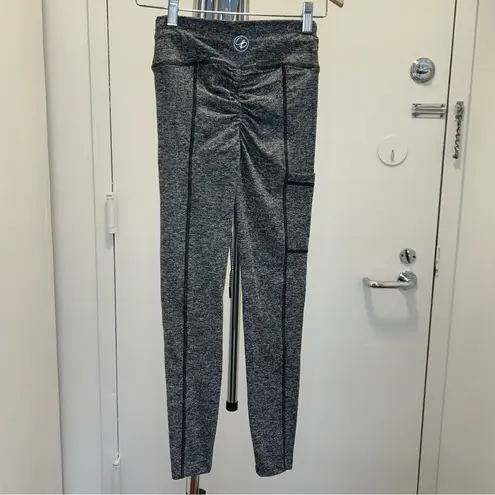 Celestial Bodiez Legging in Marled Gray with Side Pocket