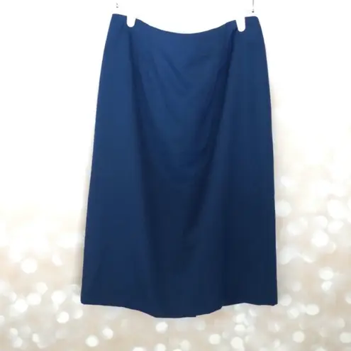 Pendleton Midnight Navy Wool Pencil Skirt