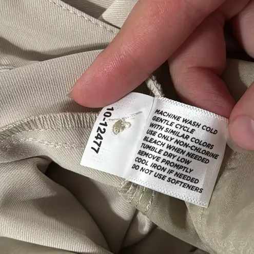 Lady Hagen New Women’s Essentials Solid Khaki Front Pleat Pants Size 10