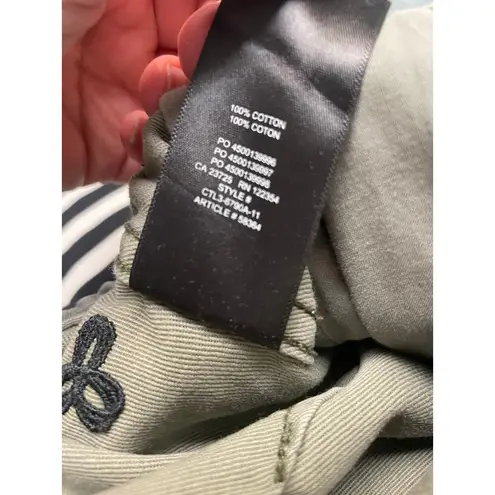 TNA Camo Joggers Size XS Cotton Zipper Pockets Casual Pull On Aritzia Green