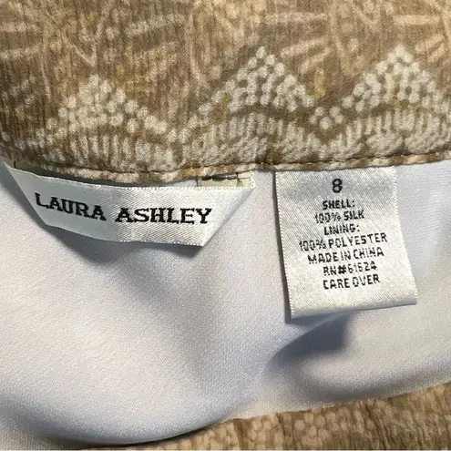 Laura Ashley Womens Fairy Y2K Silk Skirt Size 8 Sequin Romantic Cottage Flowy