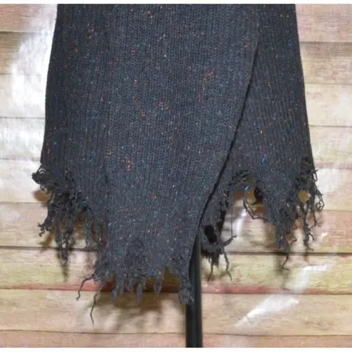 Ninexis Ladies Black Speckled Distressed Sweater Size S Witchy Whimsey Goth
