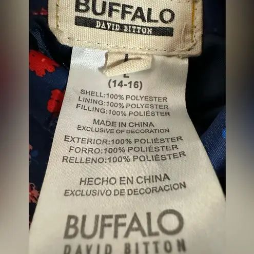 Buffalo David Bitton Floral Women’s Reversible Full Zip Vest Size L