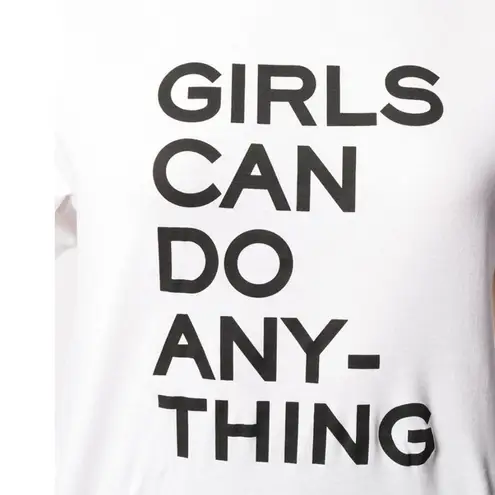 Zadig & Voltaire NWT Girls Can Do Anything Bella Tee Shirt White Black XS