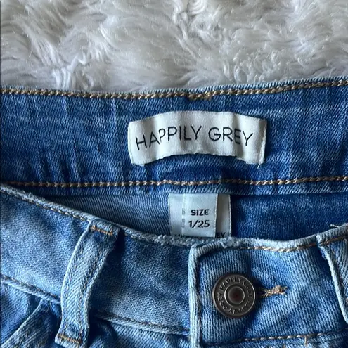 Happily Grey Blue Jean Shorts with Classic Style Woman’s Size 2 or 1/25