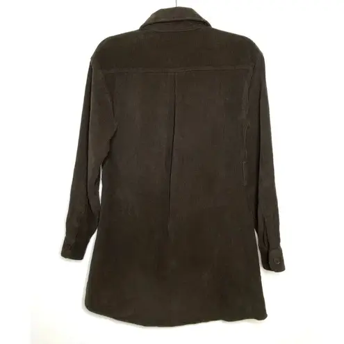 VTG Style Asos Corduroy Cotton Front Button Clueless Layer Shacket 4 (no belt) Brown