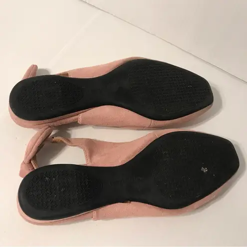 Comfort view sling back casual shoes faux suede pink women size 8