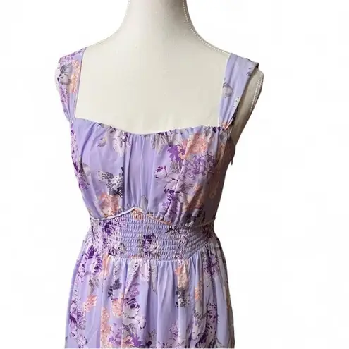 Grace Karin Karin Grace Lavender Floral Maxi Dress
