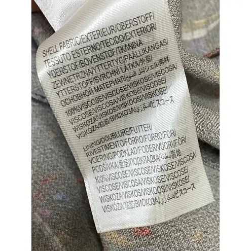 Farm Rio Black Multicolor Mixed Arabesque Scarves Long Sleeve Mini Wrap Dress M