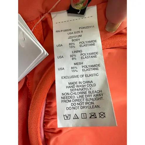 Jantzen NWT Women's UPF 50 Ruched Back Twist Tummy Control One Piece Swimsuit 8 - Image 6