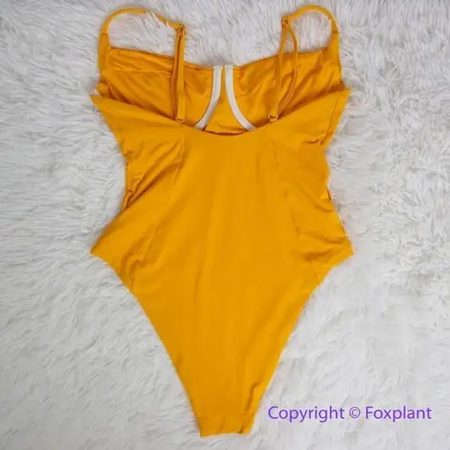 ONIA New! x WEWOREWHAT Citrus Danielle one piece swimsuit, size M