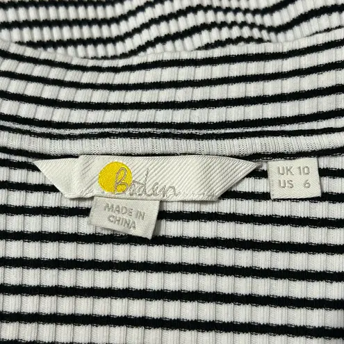 Boden USA Boden High Neck Cropped Stripe Ribbed Pullover