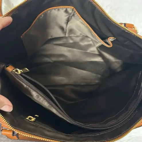 Kattee Genuine Leather Tote Bag Large Brown Designer Minimalist Chic Versatile Tan