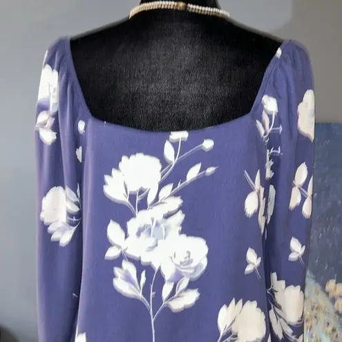 Tinsel Town Denim Couture Tinsel Size PM V Neckline Floral Boho Blouse