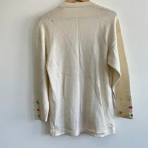 Custom Embroidered Cardigan Sweater Size 12