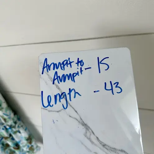 Badgley Mischka Badgley Mishka Women’s Blue 0 Floral Ruffle Trim Dress Flaw