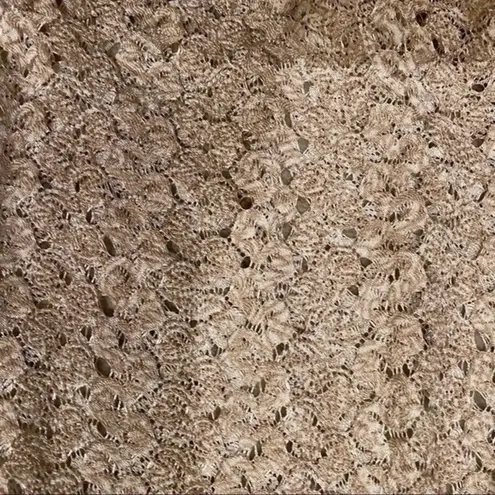 JM Collection gold brocade blouse Size large