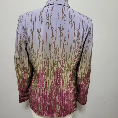 Coldwater Creek periwinkle abstract blazer size small (6-8)