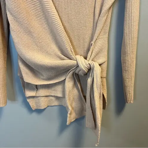 Brochu Walker Sweater Greys Wrap Sweater in Paloma Melange Sz XS EUC