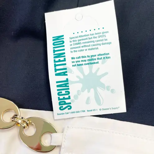 Milly of New York Strapless Dress Womens 8 Chain Preppy Nautical Old Money READ