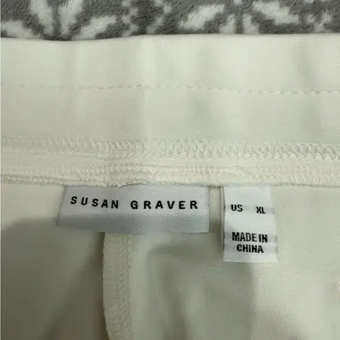 Susan Graver NWOT Regular Ponte Straight Leg Pull-On Pants White Size X-Large