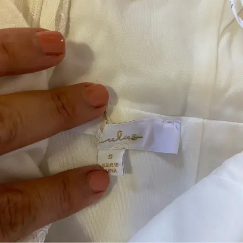 NWOT Lulus Eternal Passion White Lace Bustier Peplum Mermaid Maxi Dress