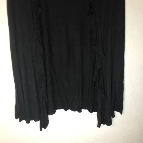 Edge Poliana Plus Black Ruffled Cardigan 3X GUC